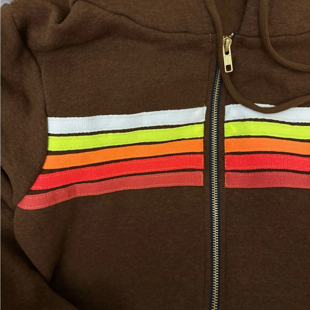 Aviator Nation Hoodie New Without Tags Medium 
brown Neon - Picture 11 of 12
